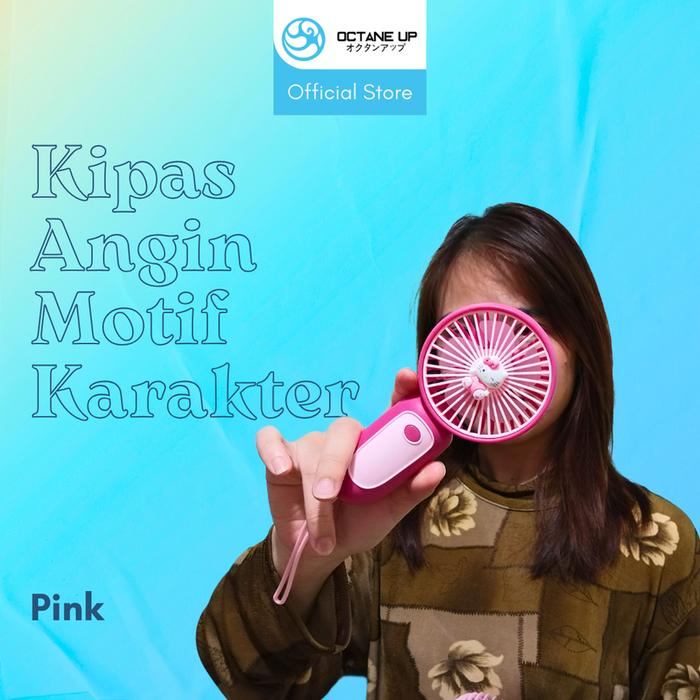 Gambar Kipas Angin Mini Genggam Portable Model Hello Kitty Premium Octane Up - Pink dari Octane Up Store undefined Tokopedia