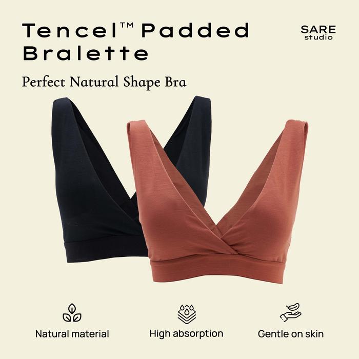 Gambar Sare Studio Cita Padded Tencel Bralette 2 Packs in Mix Color - M dari SARE Studio_NEW undefined Tokopedia