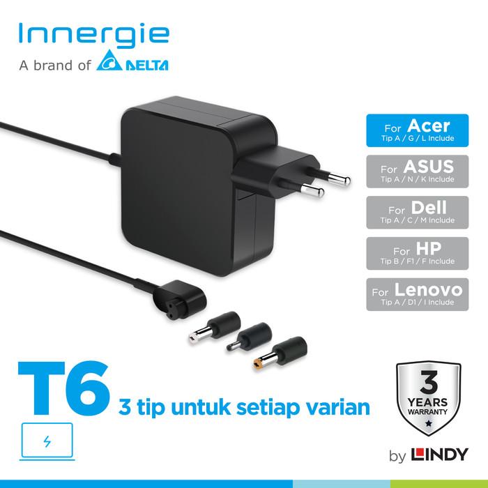 Gambar CHARGER LAPTOP INNERGIE T6 65W 45W ADAPTER LAPTOP FOR ACER ASUS LENOVO DELL HP - ACER dari Expocomp undefined Tokopedia