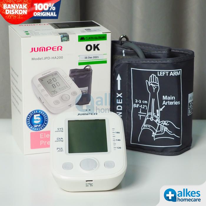 Gambar Tensimeter Digital - Alat Tensi Darah Digital Jumper HA200 dari Alkes Homecare undefined Tokopedia