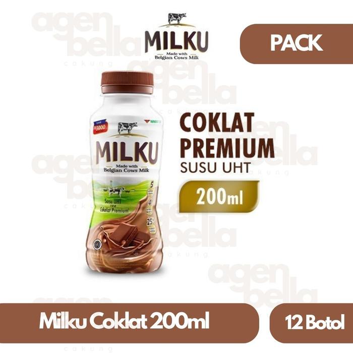 Gambar Milku Coklat 200ml isi 12 pcs dari AGENBELLA undefined Tokopedia