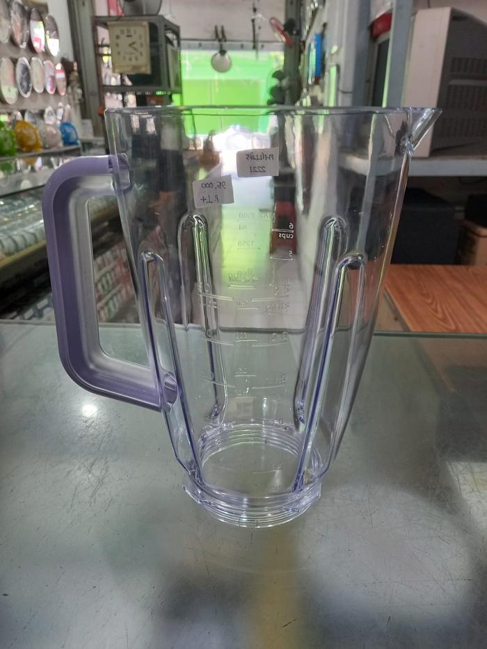 Gambar Gelas Blender PHILIPS HR 2221/2222/2223 Mika/Plastik 2 Liter Ungu - Gelas Jus Saja dari Murah Krian undefined Tokopedia