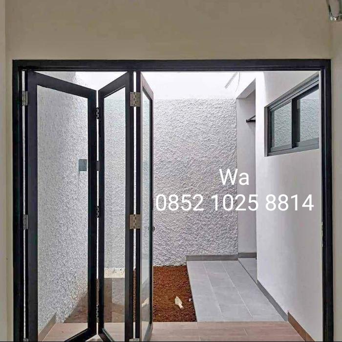Gambar Pintu Lipat Aluminium 3 Daun Sekat Ruang dari Aluminium Jaya Berkat undefined Tokopedia