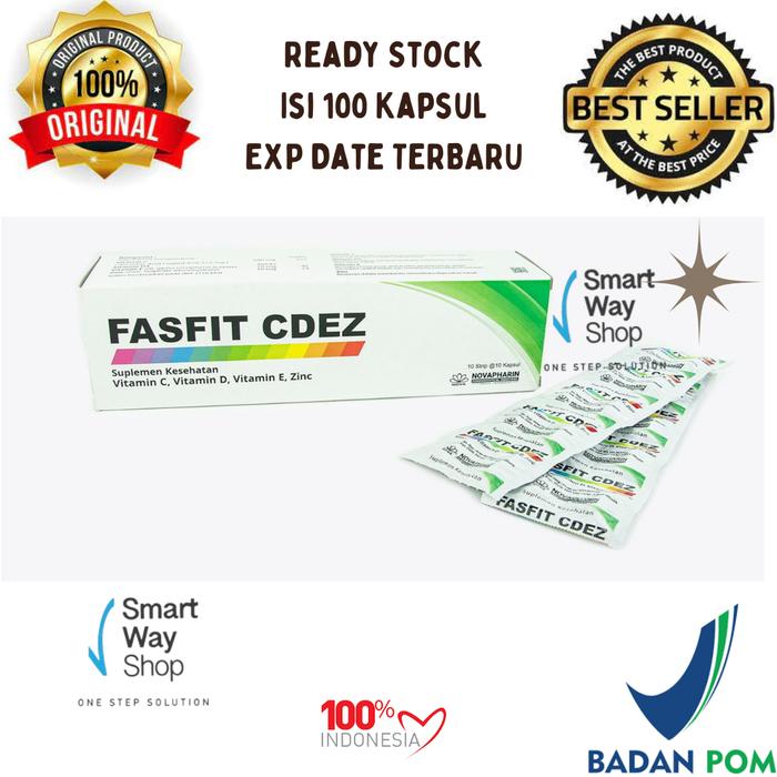Gambar Fasfit CDEZ Per box isi 100 kapsul ORI BPOM - Fasfit CDEZ dari Smart Way Shop undefined Tokopedia