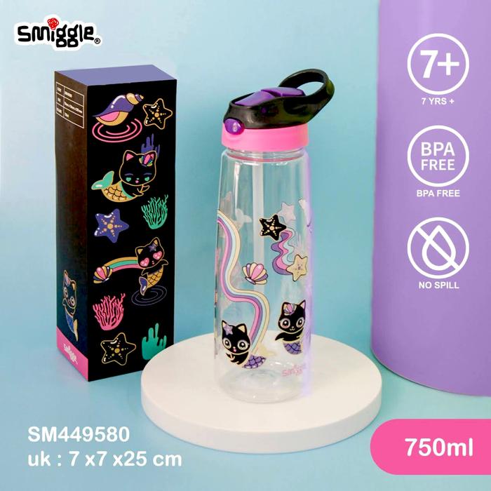 Gambar Smiggle Botol Minum Sedot 750ml - Black Cat dari Kios Pingu undefined Tokopedia