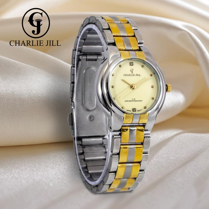 Gambar CHARLIE JILL 1157 JAM TANGAN WANITA CASUAL FAHSION ELEGAN 3 ATM WATER RESISTANT 100& ORIGINAL - Two Tone dari Morning Watch undefined Tokopedia