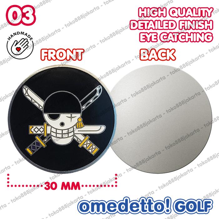 Gambar ONE PIECE MAGNETIC GOLF BALL MARKER WITH MAGNET HAT CLIP - NO. 03 dari TOKO 888 JAKARTA undefined Tokopedia