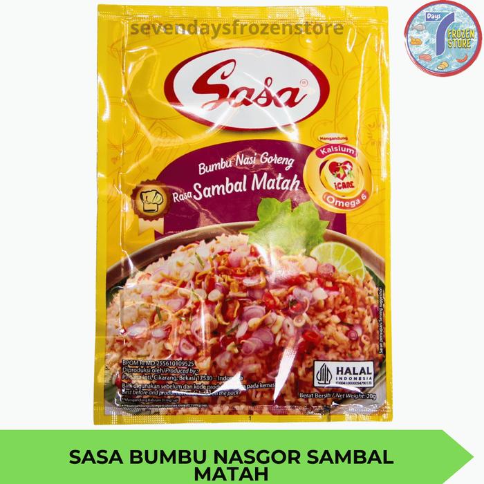Gambar Sasa Bumbu Masak | Bumbu Instan Berbagai Macam Masakan - Nasgor Smbl Mth dari Seven Days Frozen Store Jaksel undefined Tokopedia