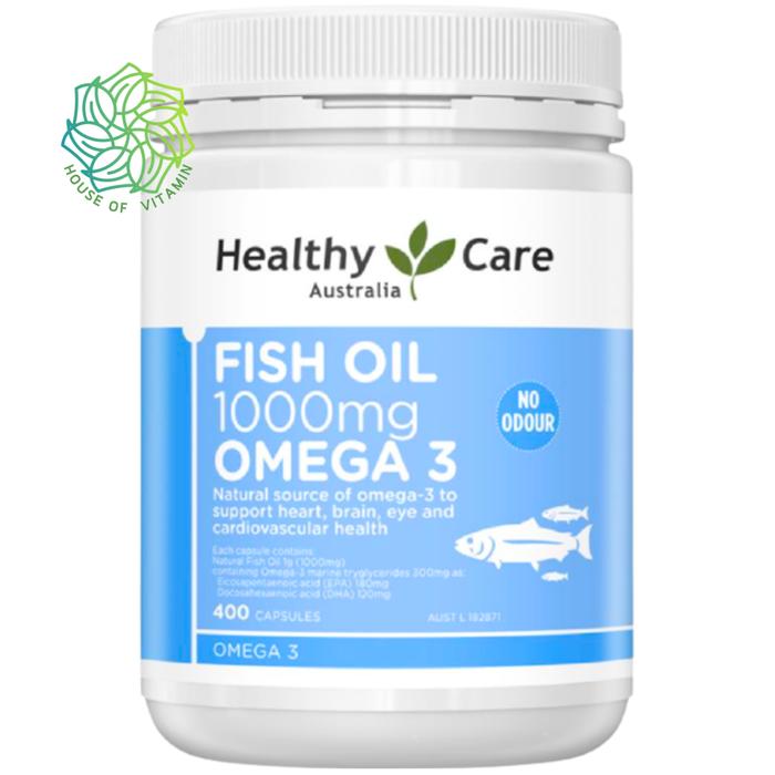 Jual Healthy Care Fish Oil + Vitamin D 200 Capsules Omega 369 3 6 9 ...