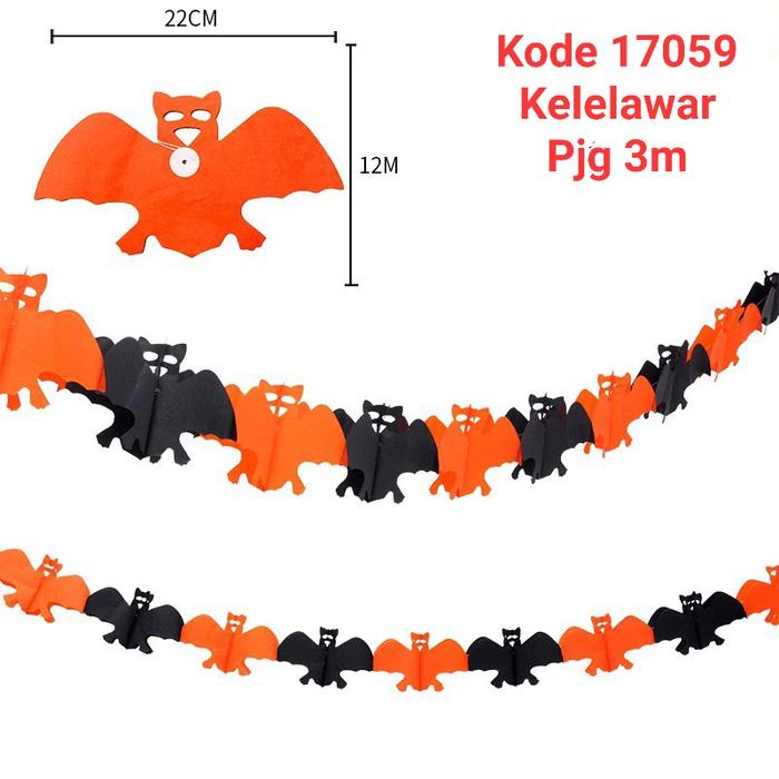 Gambar SLINGER LIPAT PERAYAAN HAPPY HALLOWEEN DEKORASI AKSESORIES PESTA - 17059 KELELAWAR dari MadisonShop undefined Tokopedia