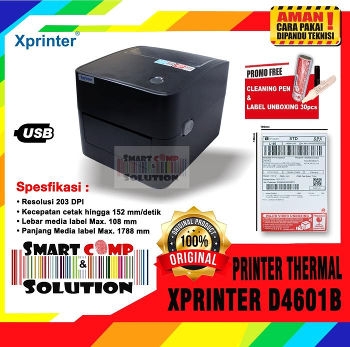 Gambar Printer Barcode XPrinter XP460BT Bluetooth Thermal Label RESI Alamat - USB SAJA, NON LABEL dari Smart Comp & Solution undefined Tokopedia