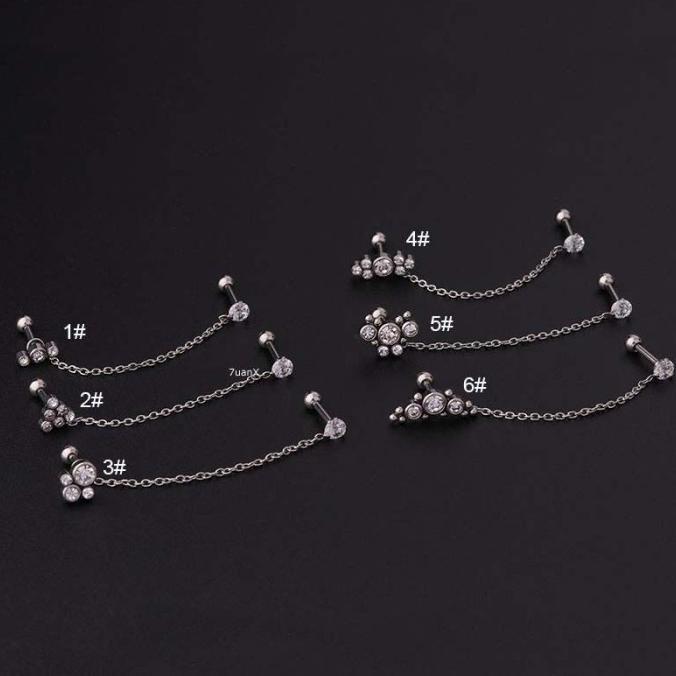 Gambar Piercing Earring Lobe Chain Helix Upper Mandala Tipe 1 - 6 - Tipe5 dari GRIYA POP undefined Tokopedia