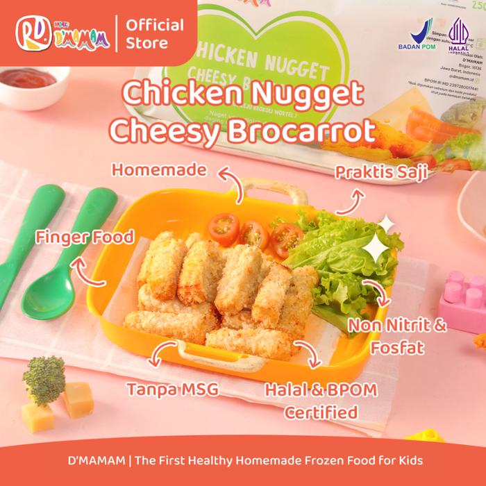 Gambar D'Mamam Premium Frozen Food Nugget Cheese Brocarot 250 gr (12-15 pcs) dari Lafisa Shop_NEW undefined Tokopedia