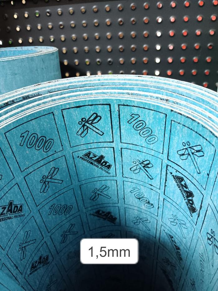 Gambar Packing Tombo Biru 1000 0,5mm 0,8mm 1mm 1,5mm & 2mm Ukuran 127x127cm - 1,5mm dari Power Maritim undefined Tokopedia