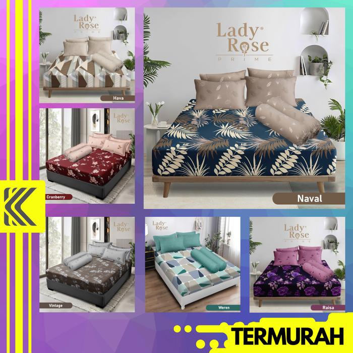 Gambar SPREI LADY ROSE QUEEN KING SINGLE 160X200 180X200 120X200 NO 1 2 3 - RANDOM, SINGLE 120X200 dari KANG DEKOR_NEW undefined Tokopedia