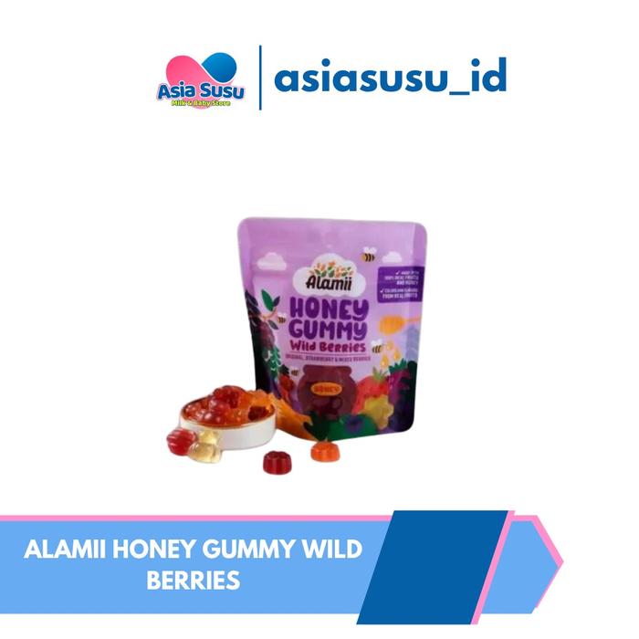 Gambar ALAMII Honey Gummy 40gr | Tropical Rush | Wild Berries | Permen Madu Anak - Wild Berries dari asiasusuwahidin undefined Tokopedia