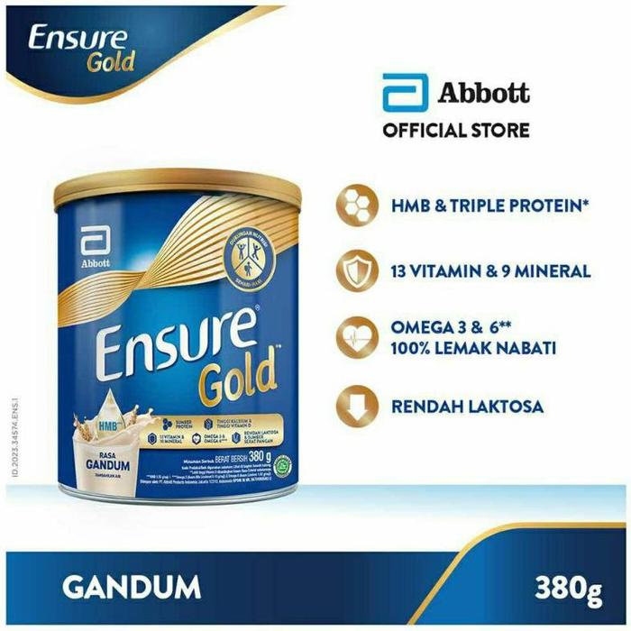 Gambar Ensure Gold Gandum 380gr exp 11 2024 dari toko mamma ellyn undefined Tokopedia