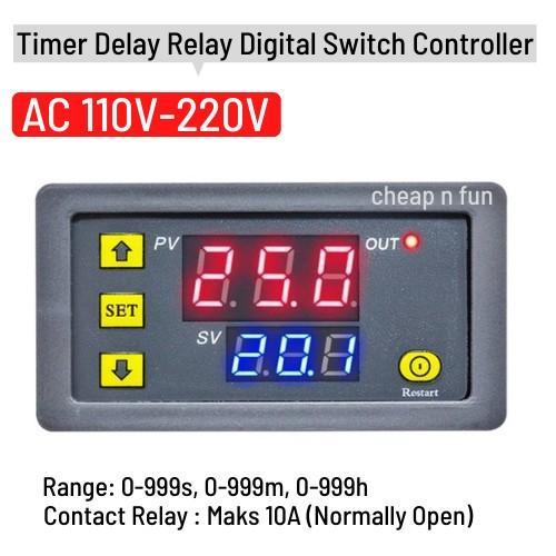 Gambar Timer Delay Relay Digital Display Mesin Tetas Telur Ac 220V Fren Tech Solution - 220v dari frenshop' undefined Tokopedia