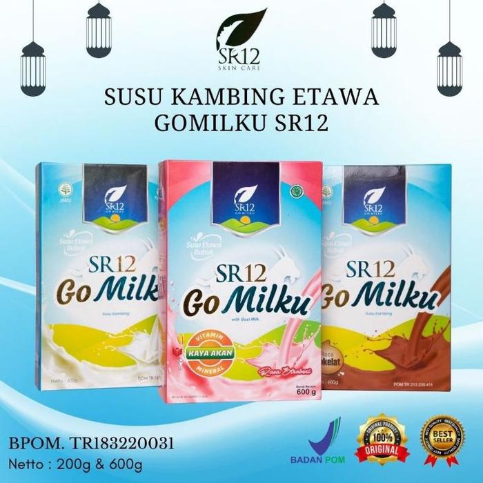 Gambar Susu Kambing Etawa Premium Go Milku SR12 Halal Susu Kambing Terlaris Menaikkan Berat Badan Menyehatkan Jantung Etawaku Original Gold Premium Bumil Busui Promil dari toko mamma ellyn undefined Tokopedia