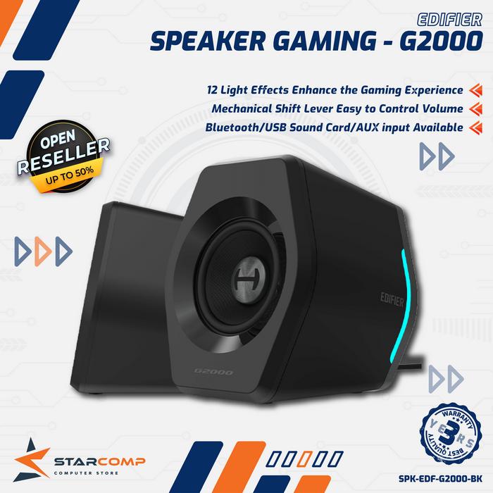 Gambar Edifier G2000 Hecate 2.0 Gaming Speaker Soundbar - Black dari Starcomp Semarang undefined Tokopedia