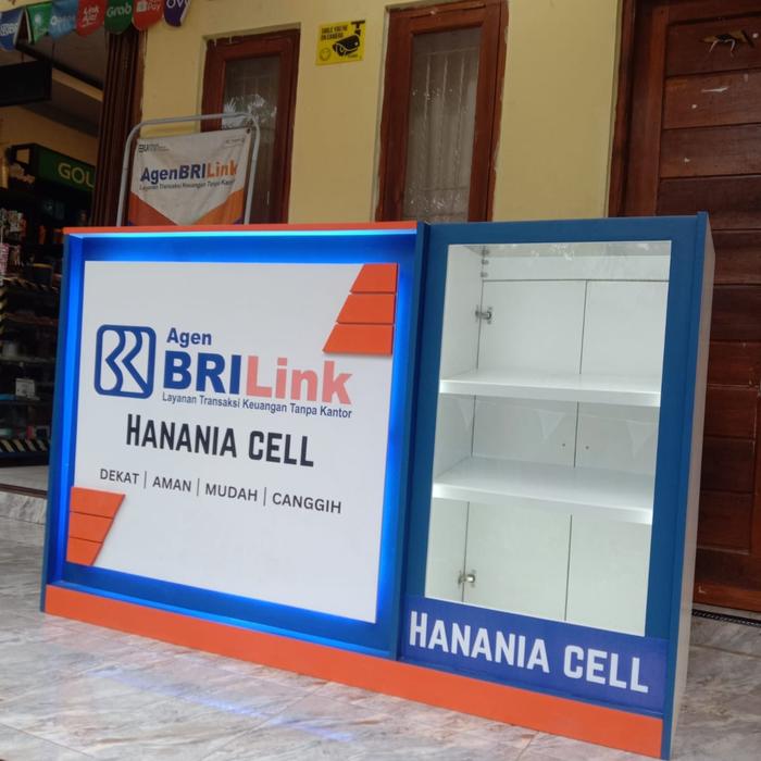Gambar ETALASE KASIR BRI LINK UNTUK USAHA ANDA MODEL MINIMALIS dari interior barokah undefined Tokopedia