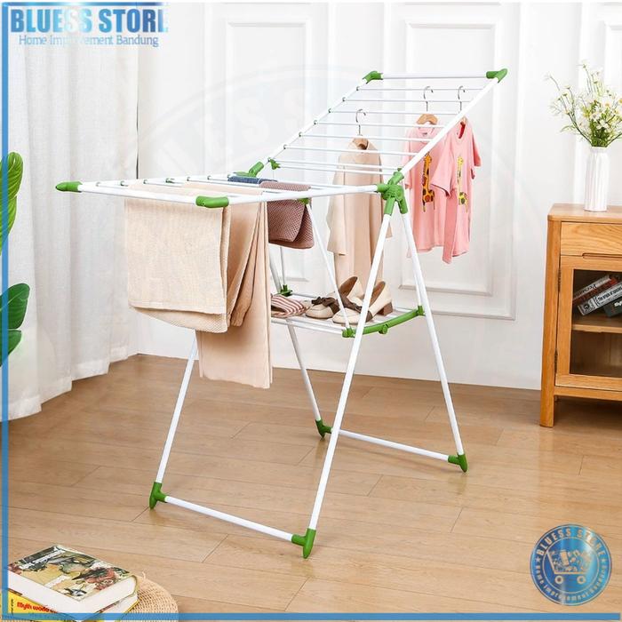 Stora Jemuran Baju Lipat Putih Jemuran Pakaian Lipat Minimalis Gantungan  Pakaian Garment Rack Clothes Drying Rack