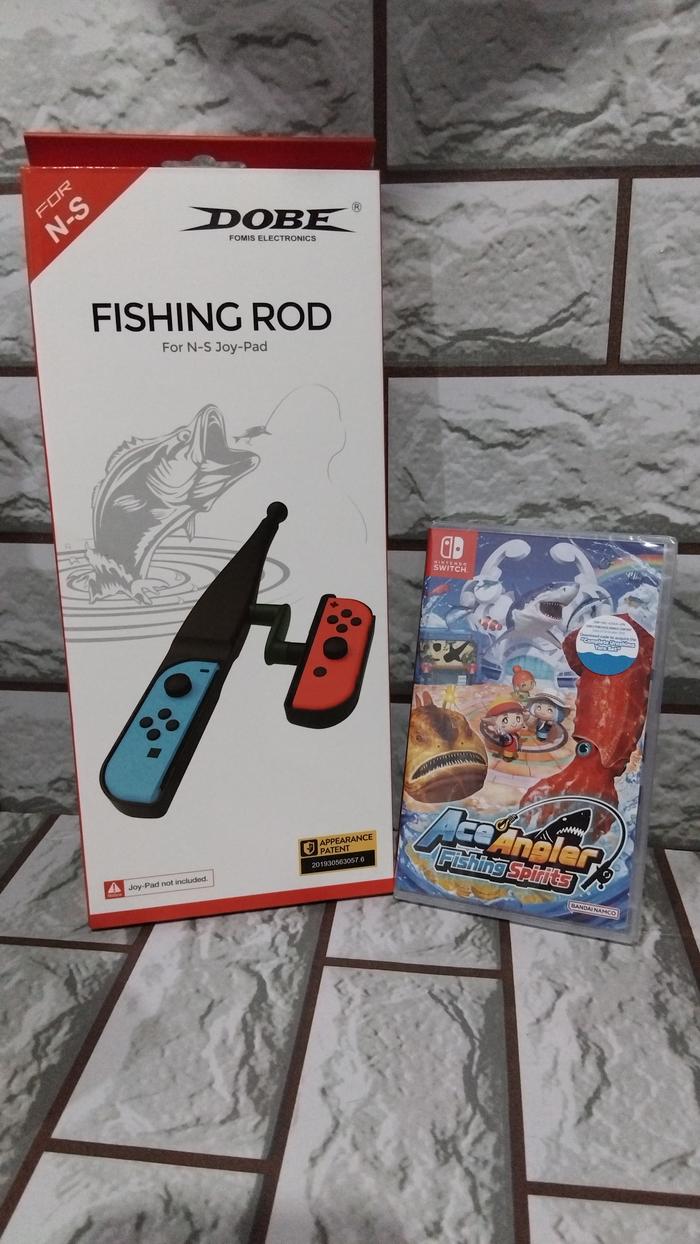 Gambar Alat Pancing Joycon Controller Nintendo Switch dan Game Mancing switch - Paket 3 dari Techno S General Auto / TSGA undefined Tokopedia