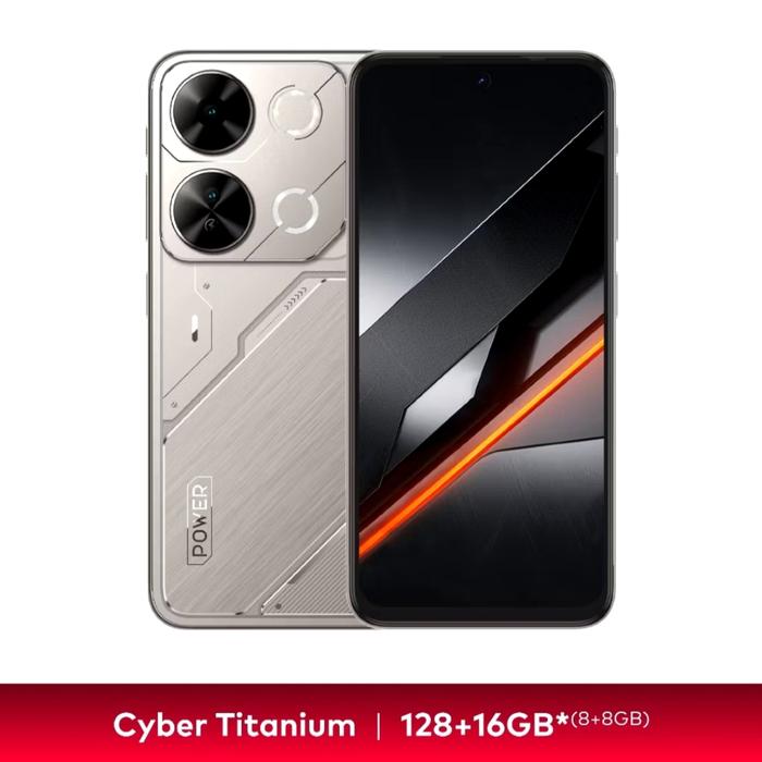 Gambar Itel P65 Ram 8GB Rom 128GB 8/128GB Garansi Resmi Itel 1 Tahun - Free Charging Case - Cyber Titanium, New 8/128GB dari New Collection 99 undefined Tokopedia