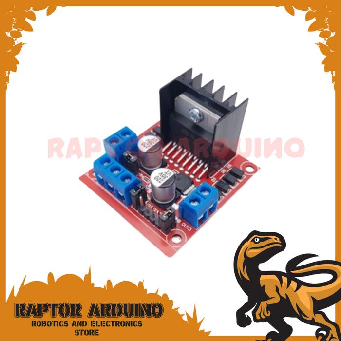 Gambar Module H-Bridge dual Driver Motor L298 L298N Arduino 298 dari Raptor Arduino undefined Tokopedia