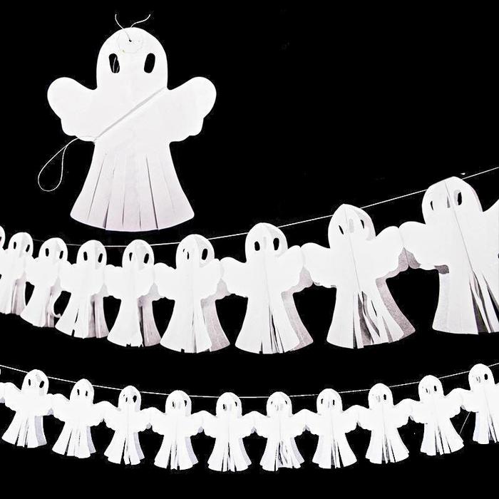 Gambar SLINGER LIPAT PERAYAAN HAPPY HALLOWEEN DEKORASI AKSESORIES PESTA - 17064 GHOST dari MadisonShop Kota Administrasi Jakarta Barat Tokopedia