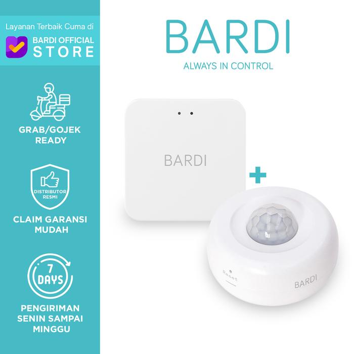 Gambar BARDI Zigbee PIR Motion Sensor - Gateway + Pir dari BARDI Official Store undefined Tokopedia