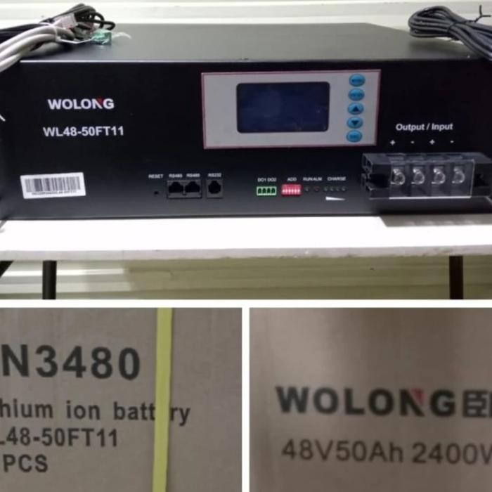 Lithium Lifepo4 Battery Wolong 48V 50Ah With LCD Smart Control
