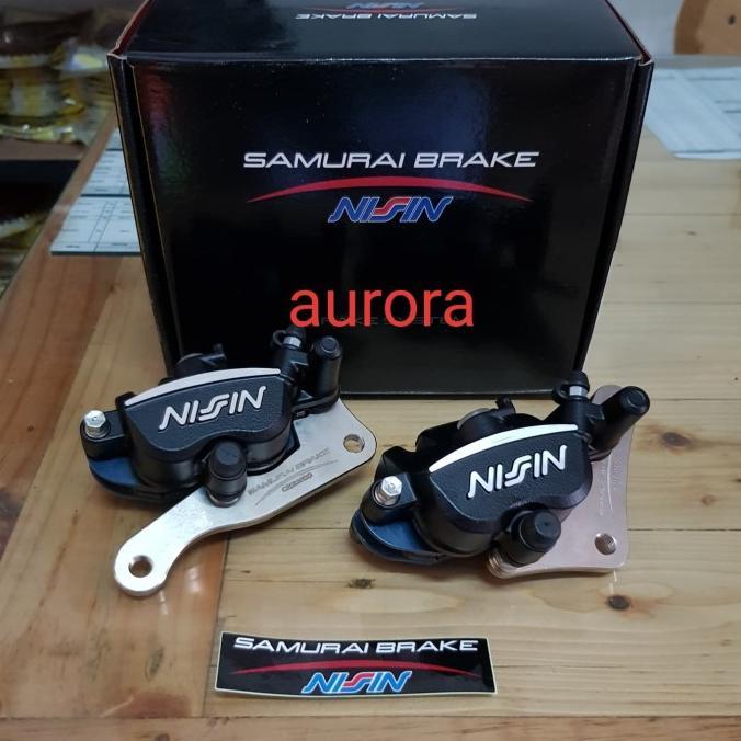 Gambar ASLI PAKET KALIPER NISSIN SAMURAI SET NMAX 155 DEPAN & BELAKANG | NEW - BLACK dari All Varian Part undefined Tokopedia
