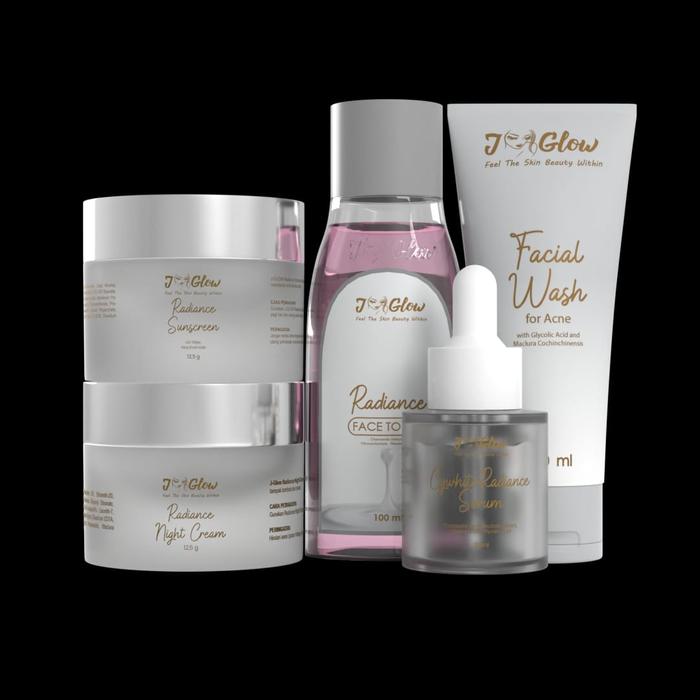 Gambar Jglow Skincare BPOM Paket Radiance Mencerahkan Kulit Kering dan Kulit Kusam - RadianceKomplit dari Jglow official Ruby undefined 5 Tokopedia
