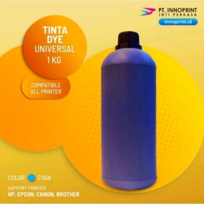 Gambar Tinta Dye Ink Bisa Untuk Semua Printer Tanpa Label 1000 ml/ 1KG CMYK - Biru dari G&G by PT Innoprint undefined Tokopedia