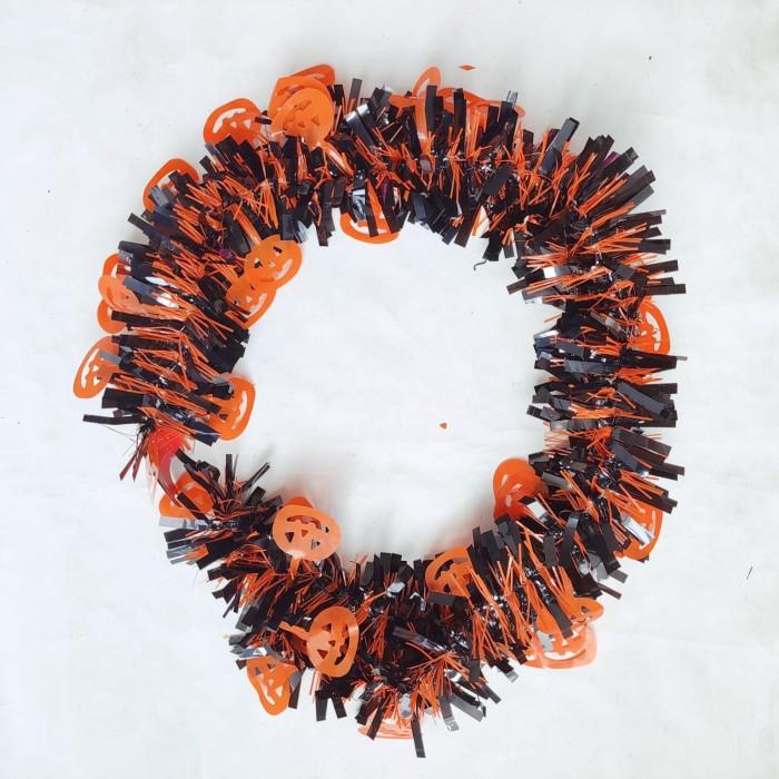 Gambar Slinger Halloween Orange Spider Tinsel Haloween Hiasan Pita Labu Jack O Lantern Dekor Pesta Hantu Seram Murah Grosir - ORANGE LABU dari MadisonShop undefined Tokopedia