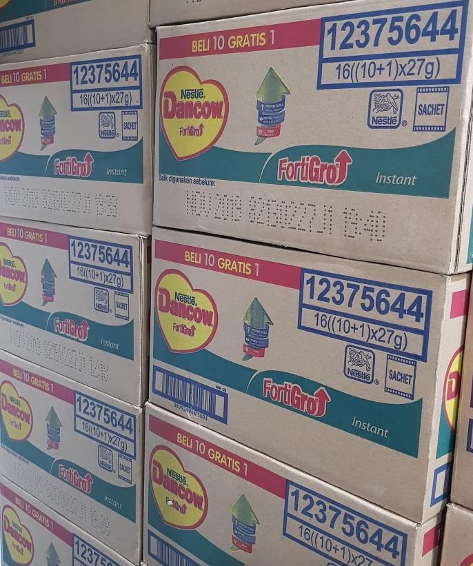 Gambar Susu Dancow Sachet Instant Fortigro Renceng Rasa Coklat Putih / Vanila - Vanila, 1 DUS dari TokoLeno undefined Tokopedia