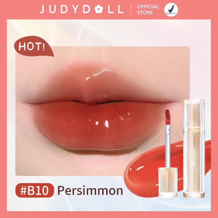 Gambar Judydoll Iced Tea Watery Lipgloss - Long Stained Waterlike Lipgloss, Formula Ringan, Non Sticky, Tahan Lama & Moisturizing - #B10 Persimmon dari Judydoll Indonesia undefined Tokopedia