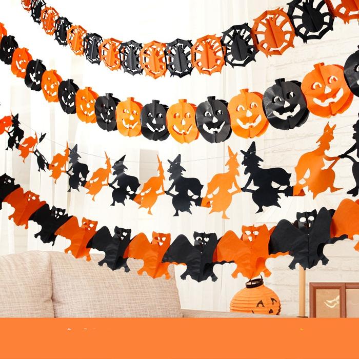 Gambar SLINGER LIPAT PERAYAAN HAPPY HALLOWEEN DEKORASI AKSESORIES PESTA - MODEL RANDOM dari MadisonShop undefined Tokopedia