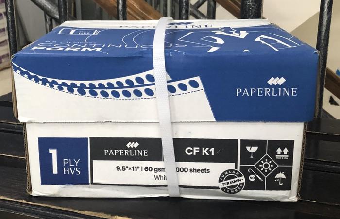 Gambar kertas continuous form 1 ply 9.5 x 11 SIDU/PAPERLINE isi 2000 lmbr - POLOS/UTUH dari pandata.store undefined Tokopedia