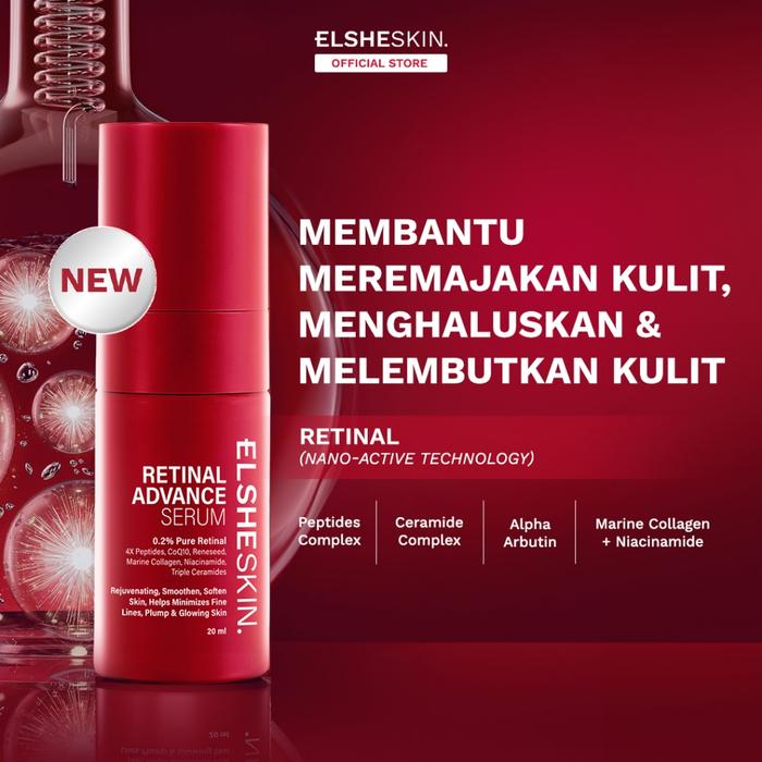 Gambar Elsheskin Retinal Advance Serum 20ml - Anti Aging Serum untuk Kulit Kenyal, Halus, Bebas Jerawat, - 20 ML dari Baba S undefined Tokopedia
