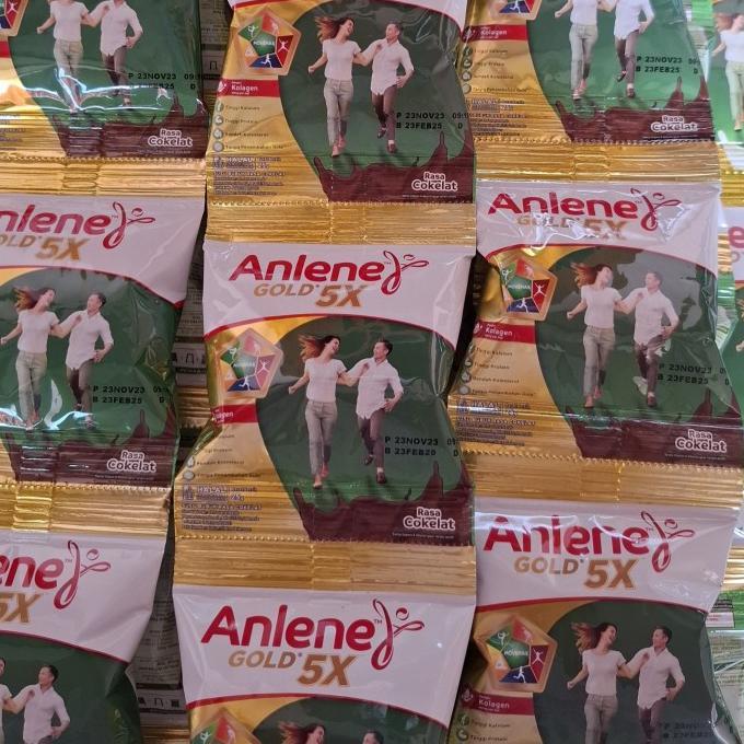 Gambar Anlene Gold 5X 25G Rasa Coklat Dan Vanila (1 Renceng Isi 10 Sachet) - Coklat dari TokoLeno undefined Tokopedia