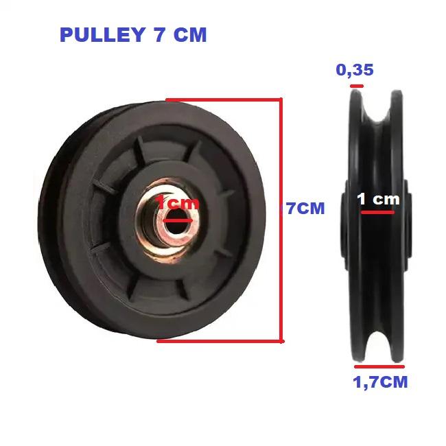 Gambar Sparepart Alat Fitness Roda Pulley Bantalan Roda Katrol Kabel Gym - Diameter 7CM dari Paskelamgym Shop undefined Tokopedia