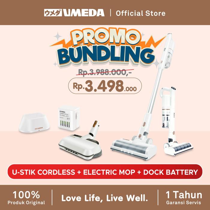 Gambar Umeda U-Stik Cordless Stick Vacuum - COMPLETE SET dari UMEDA undefined Tokopedia