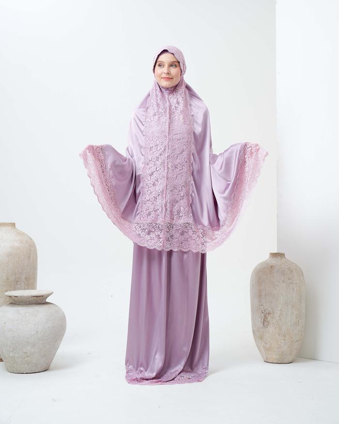 Gambar Hauraa Hanaa Package Serimpu Mukena Sajadah - Purple2 dari Serimpu undefined Tokopedia