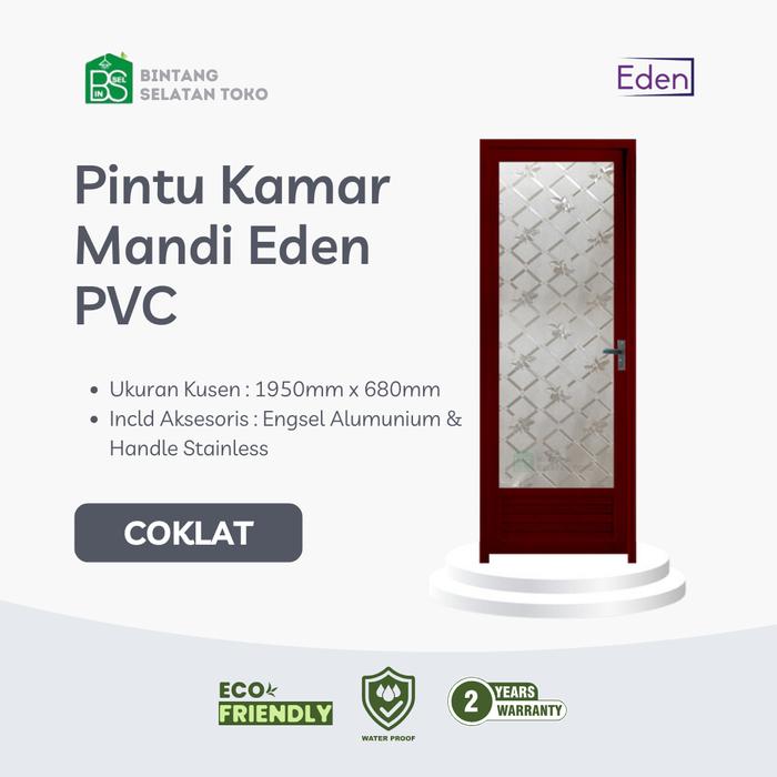 Gambar PINTU KAMAR MANDI/ PINTU PREMIUM ALUMUNIUM EDEN DIAMOND - Cokelat dari BINTANG SELATAN347BDG undefined Tokopedia