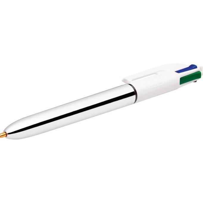 Gambar -Gaiskaz- Bic Shine 1.0 mm 4 Color Ballpoint Pen - Silver dari Gaiskaz undefined Tokopedia