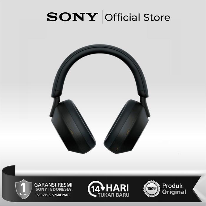 Gambar Sony WH 1000XM5 / WH-1000XM5 / WH1000XM5 noise-cancelling headphones - Hitam dari Sony Center Official Bali undefined Tokopedia