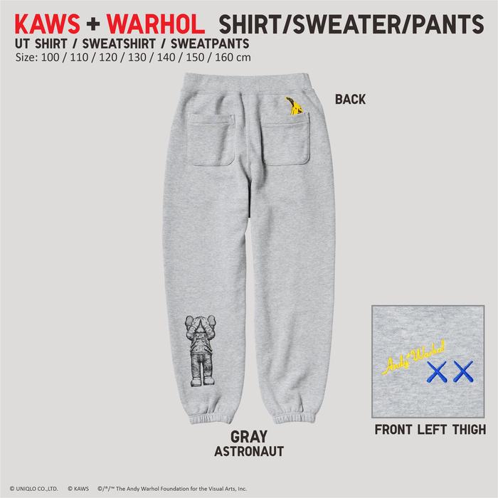 Gambar Kaws Warhol UT Shirt Kids UNIQLO Kaws Andy Warhol Kaos Anak Sweater Pants - Pants Gray, 160 cm (14y) dari LUCKY DUCK SALE undefined Tokopedia