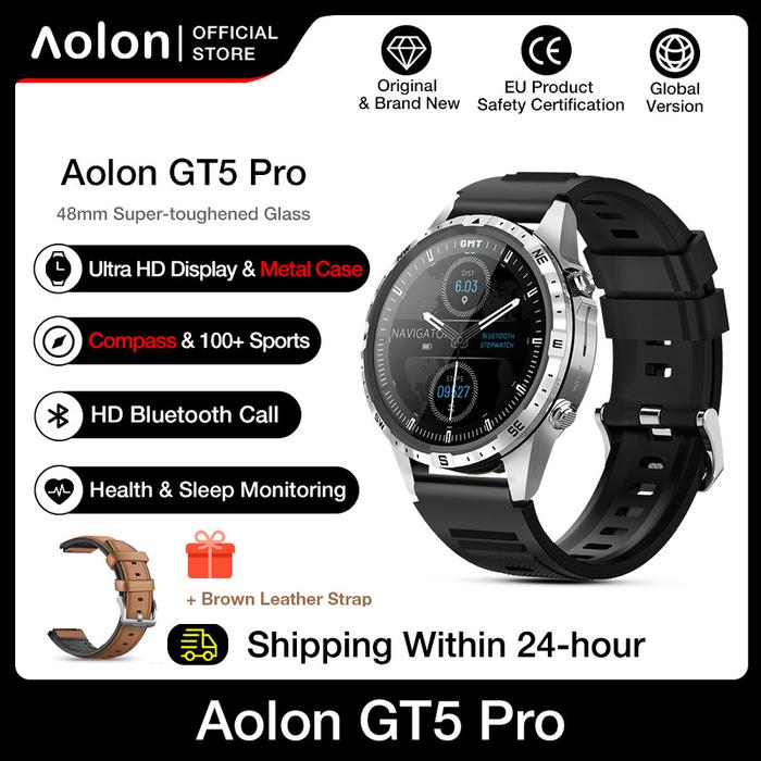 Gambar Aolon Smartwatch Jam Tangan Waterproof NFC Bluetooth Call - silver dari Aolon undefined Tokopedia